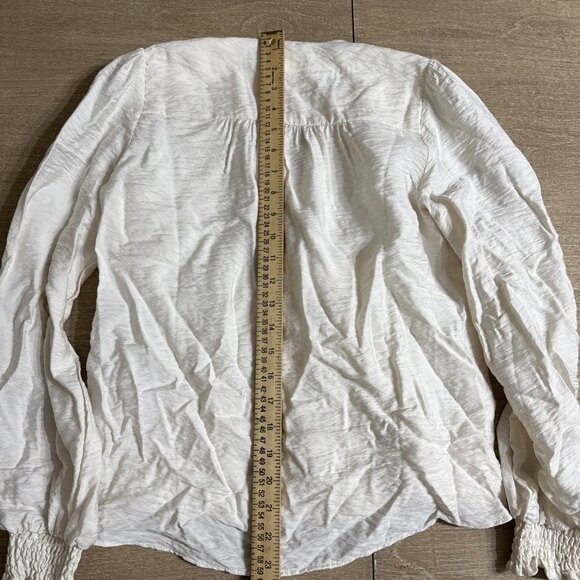 Anthropologie XXS Elegant Cream Long Sleeve Top NWT! - Picture 8 of 16